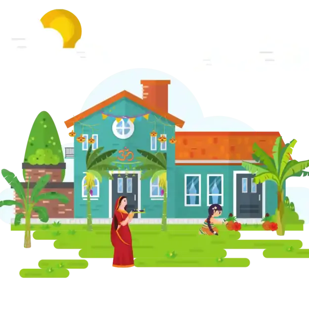 Griha Pravesh (housewarming ceremony) is performed before entering a new home for the first time for positivity, prosperity, and blessings. Book trusted pandits in Bangalore, Delhi-NCR, Gurugram, Kolkata, Pune, and Mumbai for Griha Pravesh Puja.