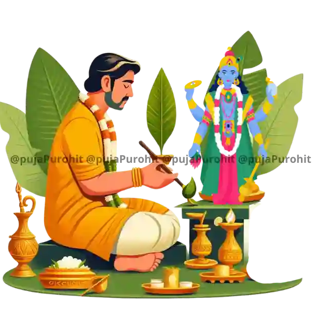Satyanarayan Puja is done to seek blessings for prosperity, peace, and fulfillment of wishes. Book experienced pandits in Bangalore, Delhi-NCR, Gurugram, Kolkata, Pune, and Mumbai for Sathyanarayan Katha puja.